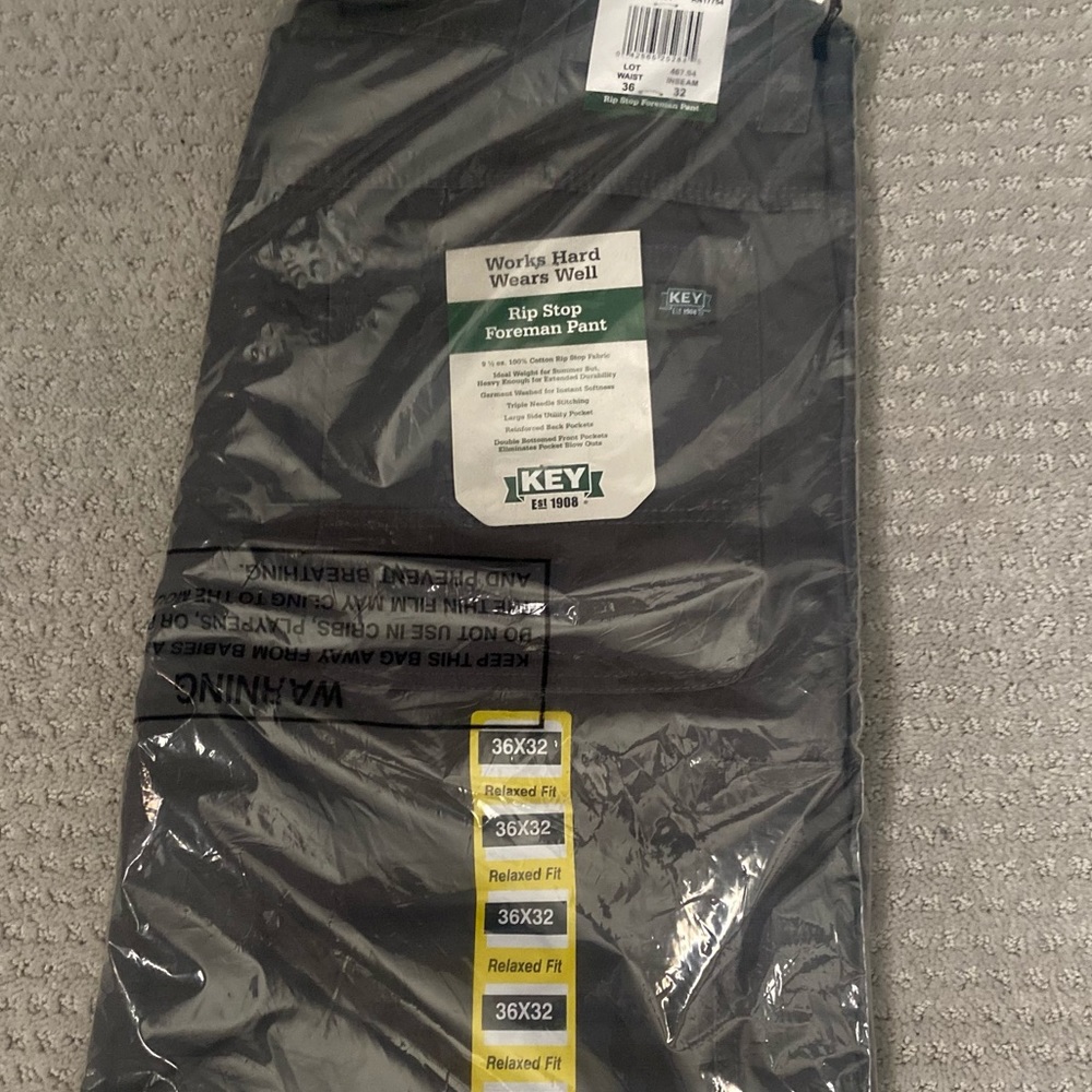 NWT Key Men’s RipStop Foreman Pants